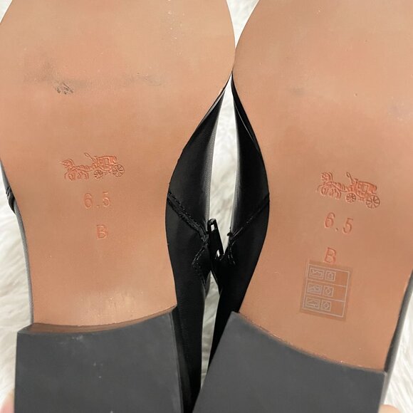 NO BOX Women Coach Patricia Mat Leather Ankle Bootsin  Black Size 6.5 - Picture 5 of 10